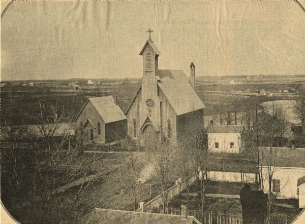 Elevated view of St. Peter's Episcopal Church.