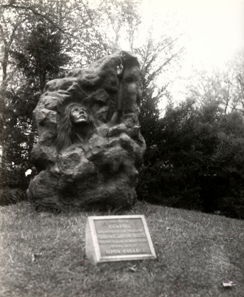 The "Genesis" sculpture by Schaler, on the campus of Ripon College.