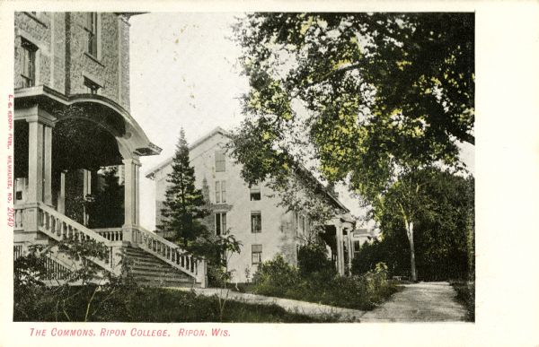 Caption reads: "The Commons, Ripon College, Ripon, Wis."