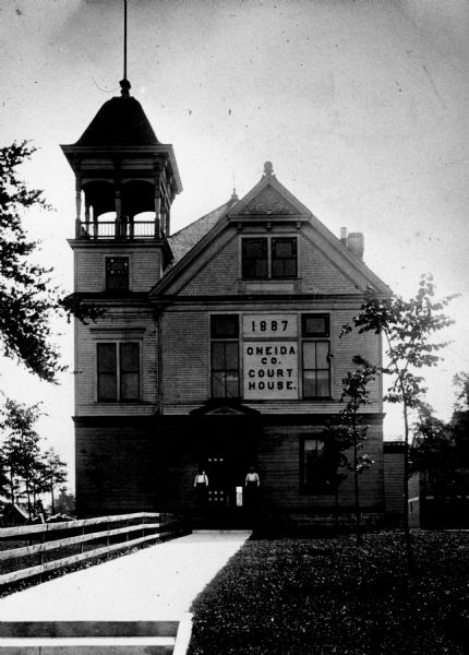Oneida Court House Photograph Wisconsin Historical Society