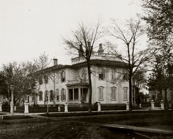 Exterior view from street towards the Fred Wild residence.