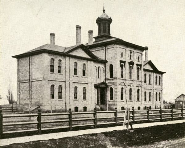 Exterior view of the Sixth Ward School.
