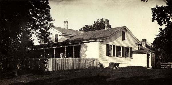 Exterior view of the Hocking residence.