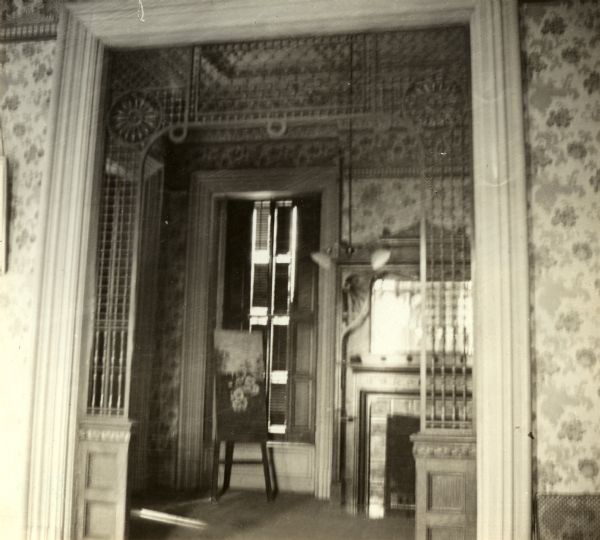 View of the music room in the residence of Frederick Graham.