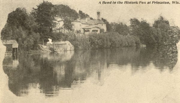The Princeton brewery on a bend in the Fox River.