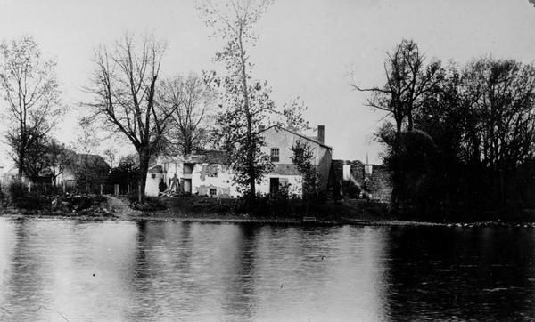 View of the Jucker house on the Fox River.