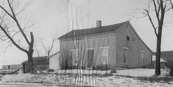 View of the Mormon House, built in about 1845.