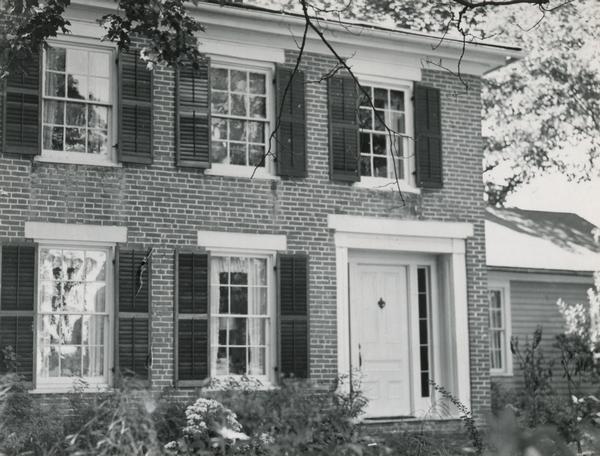 Exterior of the front of Ralph Warner's house.