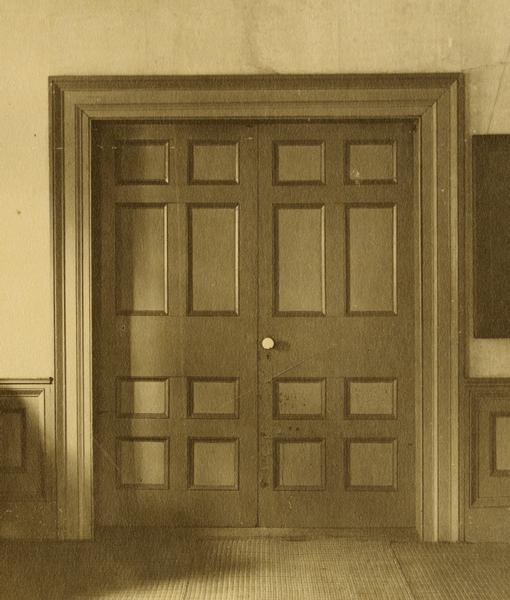Interior door in Hawks Tavern, also known as Hawks Inn.