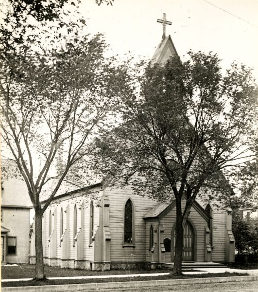 Christ Church, an Episcopal church on Court Street, torn down about 1935 to build a new church.
