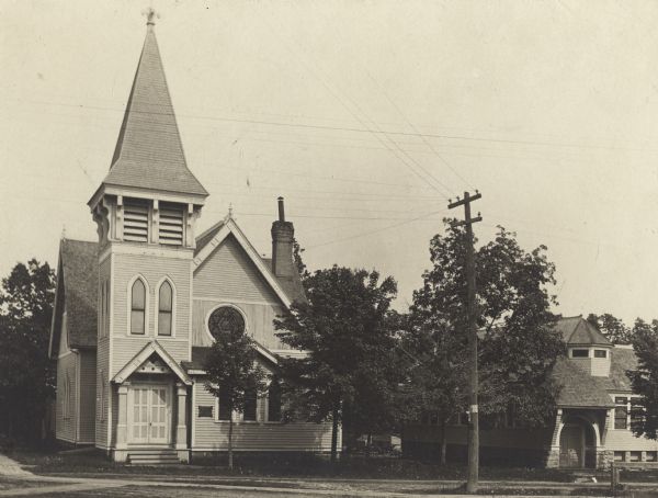 Methodist Church next door to Epworth home in Kaukauna.