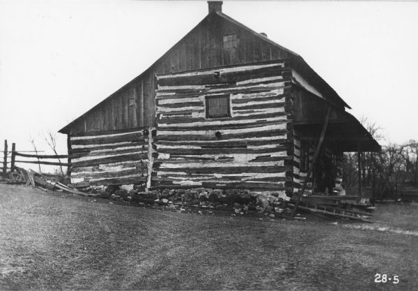 Exterior view of the Christian Turck House built in 1835 by Turck who was a German immigrant.