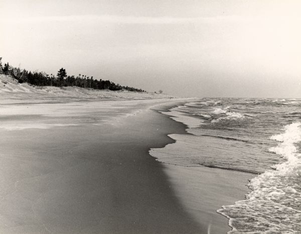 The Lake Michigan shoreline in the Kohler-Andrae State Park, named after John Michael Kohler and Terry Andrae.