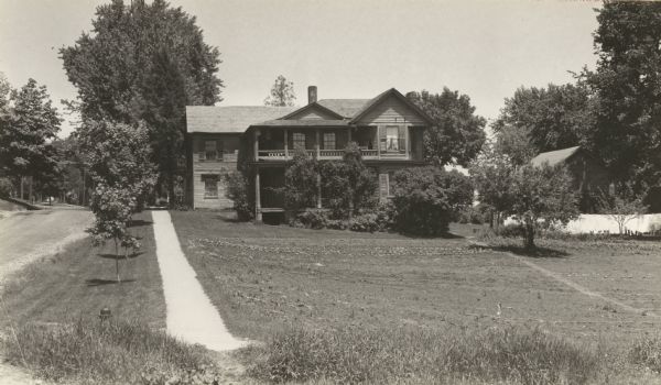 The home of Joel Allen Barber, who helped frame the present constitution of Wisconsin.