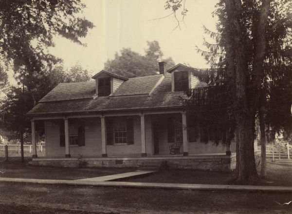 The home of Governor Nelson Dewey, built in 1842 and later owned by Miss Abbey Phelps.
