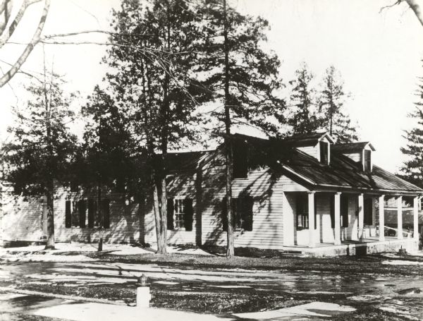 View across road towards Governor Nelson Dewey's house.