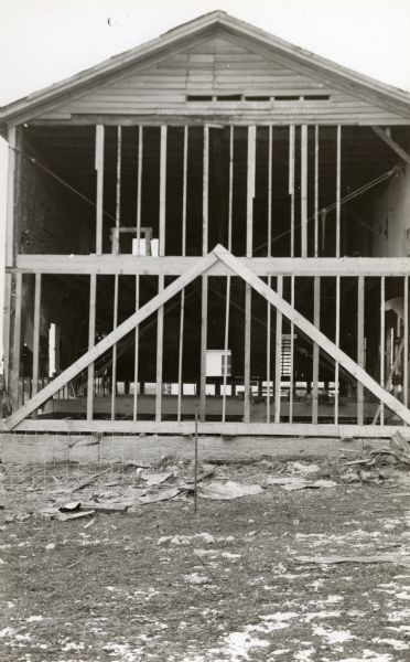 East end of the building used as a lodging house for the First Territorial Legislature held in Belmont in 1836.