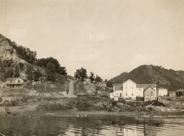 View of Lynxville from the river.
