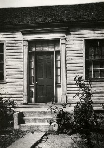 The front door of the Harris cottage.