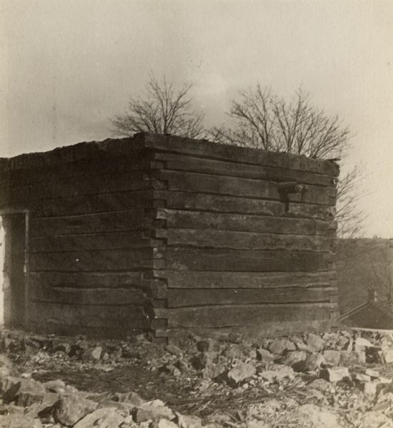 Reportedly the first jail to be built in Wisconsin, this jail was built somewhere between 1830 and 1835 from hewn logs. Iowa County was organized within the Territory of Michigan in 1829 and Mineral Point was designated as county seat the following year.