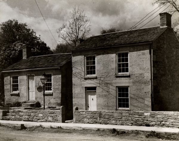 Pendarvis and Trelawny, restored Cornish houses, on Hoard Street, later to be Shake Rag Street.