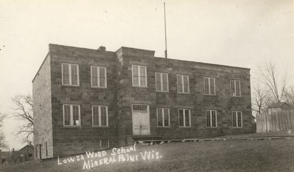 Lower Ward School (also called Second Ward School) built in 1867 and used through 1923. It was torn down in 1931.