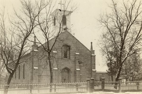 St. Paul's Irish Catholic Church, erected in 1855.
