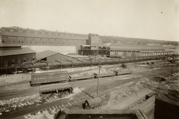 Elevated view of the zinc works.