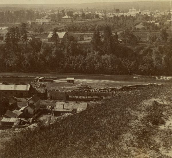 View of Menomonie from Meadow Hill.