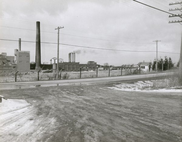 View across road towards the Mosinee Paper Company.