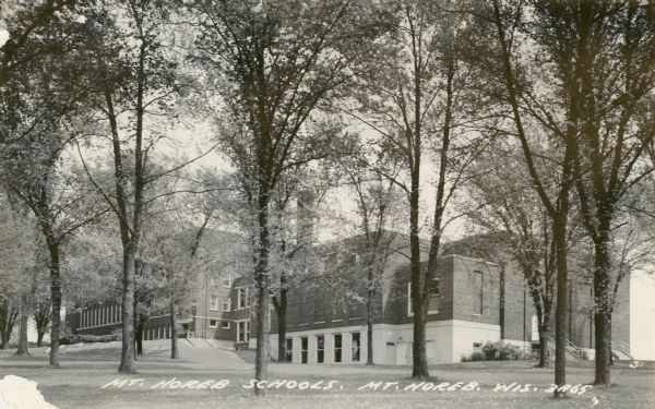 Mount Horeb Schools | Postcard | Wisconsin Historical Society