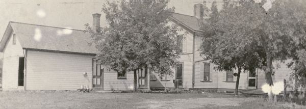 Heg Farm. The home was built by the Hegs after their immigration from Lier, Norway in 1840 and before the Civil War. The barn was built by Even H. Heg in 1843. The Reverend Claus L. Clausen, a Norwegian Lutheran minister, held several weddings and confirmations in the barn. At various times it was also used as a temporary shelter for many other emigrants from Norway, as a school, and as a temporary living quarters. The north half, made with hewed oak timbers, was built first. Later additions enlarged the barn.