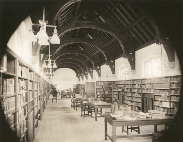 Interior view of Nashotah House library.