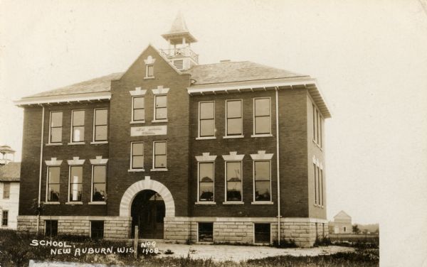 Exterior view of New Auburn School.