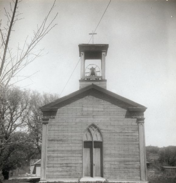 Front view of Father Mazzuchelli's chapel.