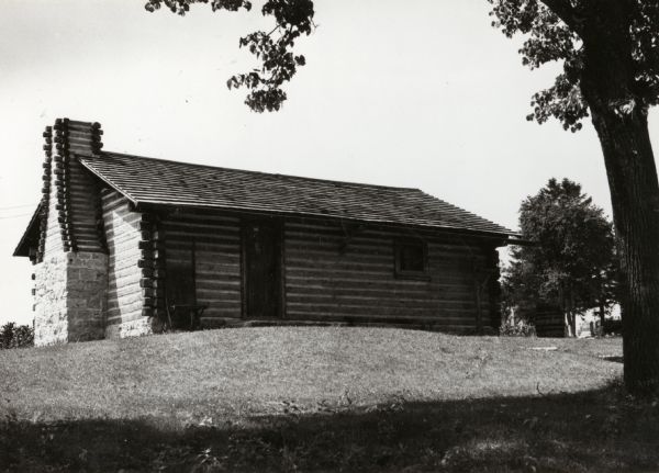 Cabin built by Jacob Rieder, an early Swiss settler of New Glarus.