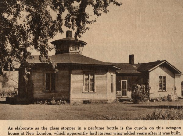 Exterior view of the Octagon House.