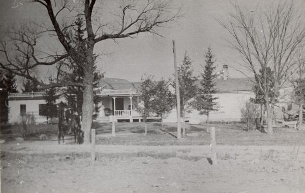 View towards the original house on the Osborn homestead, built in 1844 when J.H. Osborn moved to Oshkosh permanently from New York City.
