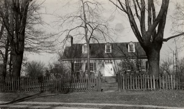 A view of the Mitchell-Rountree house, built in 1837.