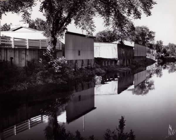 The Portage Canal between the Wisconsin and Fox Rivers, from the highway 51 crossing near the center of the city.