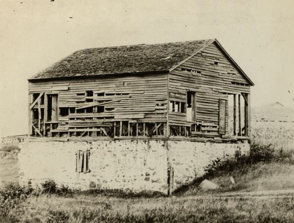 A view of the commissary warehouse at Fort Winnebago.