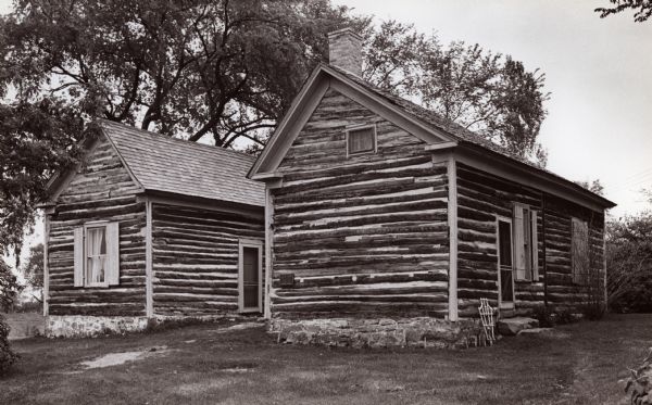 A view of two buildings at Fort Winnebago.