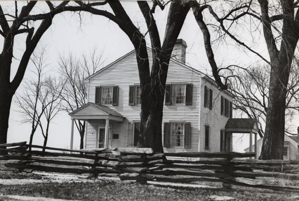A view of the Indian Agency House, after restoration. Located near the site of Fort Winnebago.