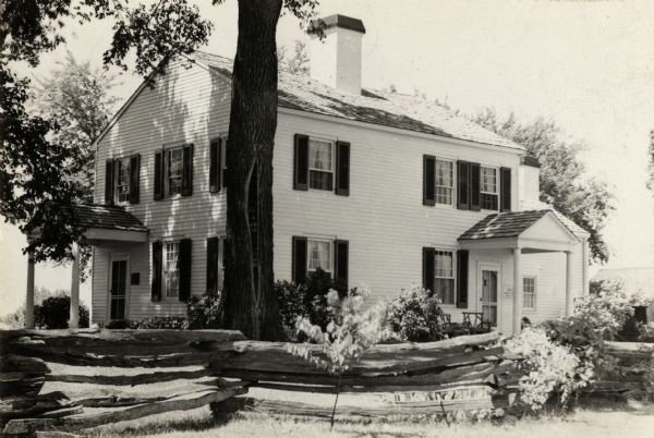 The Indian Agency House, built in 1832 for John Harris Kinzie (the Indian Agent to the Ho-Chunk Nation) and his wife.