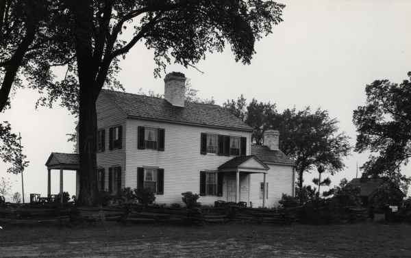 The Indian Agency House near the site of Fort Winnebago. This house was built in 1832 by the United States Government for the Indian Agent to the Ho-Chunk Nation (Winnebago), John Harris Kinzie.