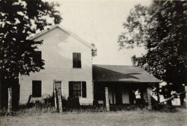 The Coumbe homestead, home of John Coumbe, the first white settler in Richland County, who came to the site in 1838. This home was built in 1861-62; the original buildings were log structures.