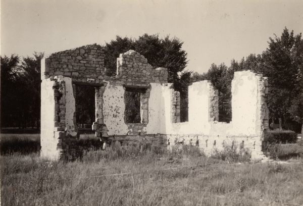 A view of the ruins of Fort Crawford.