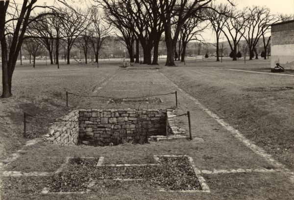 A view of the site of the original Fort Crawford (1816-1831).