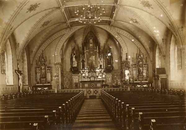 A view of the interior of St. Gabriel's Church.