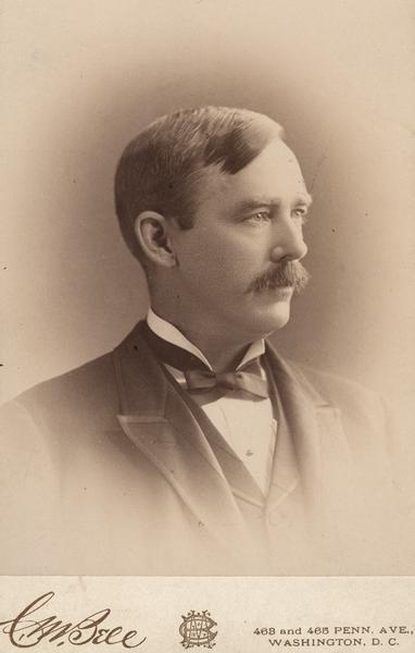 Nils Pederson Haugen, a Republican congressman from River Falls, Wisconsin.  In 1894 Robert M. La Follette, Sr., induced Congressman Haugen to run for governor as part of the first open split between the Stalwart and Progressive factions of the Wisconsin Republican Party.  Unsuccessful in this attempt, Haugen returned to his River Falls law practice.  In 1901 newly-elected Governor La Follette appointed Haugen state tax commissioner, and in that capacity Haugen became a nationally known tax expert and a leader of the Progressive Republicans.